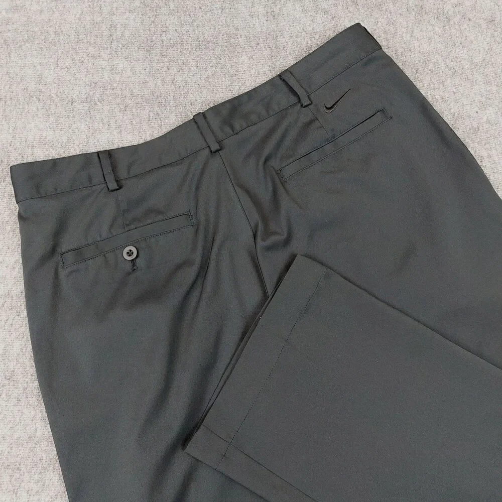 Nike Dri Fit Tech Golf Pants Men's 32x30 (Fit 34X30) Black Flat Front 319685-012